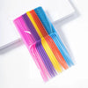 Colorful Professional Pointed Tail Hair Comb set in packaging for precise styling and grooming.