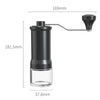Manual Ceramic Coffee Grinder dimensions showing 169mm width and 181.5mm height for perfect grind size control.