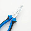 Long Nose Combination Pliers for Electrical Repair with blue and black rubber grips.