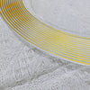 Gold Rimmed Acrylic Clear Charger Plate