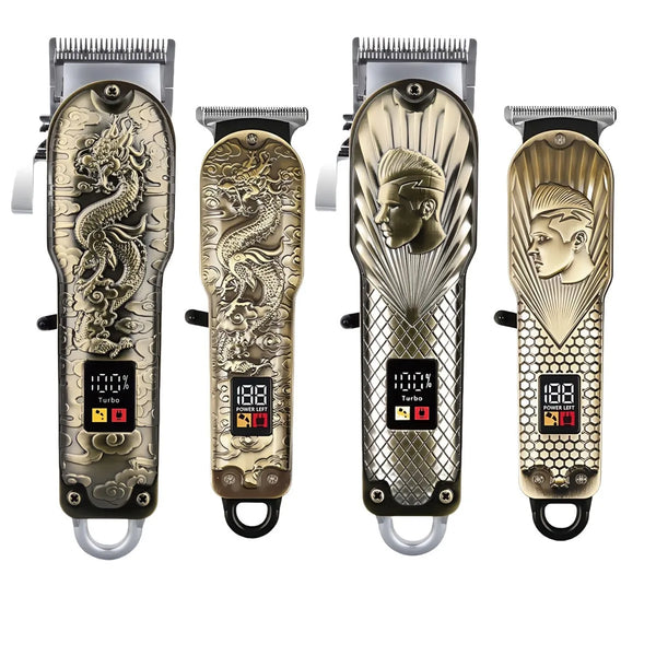 LCD Display Intelligent Metal Professional Hair Clipper