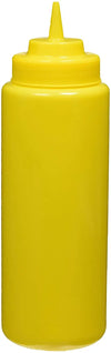 Yellow squeeze bottle designed for condiments, part of the Food Grade Squeeze Sauce Bottle Set for easy dispensing.