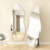 Irregular Solid Wood Frame Full-Length Mirror