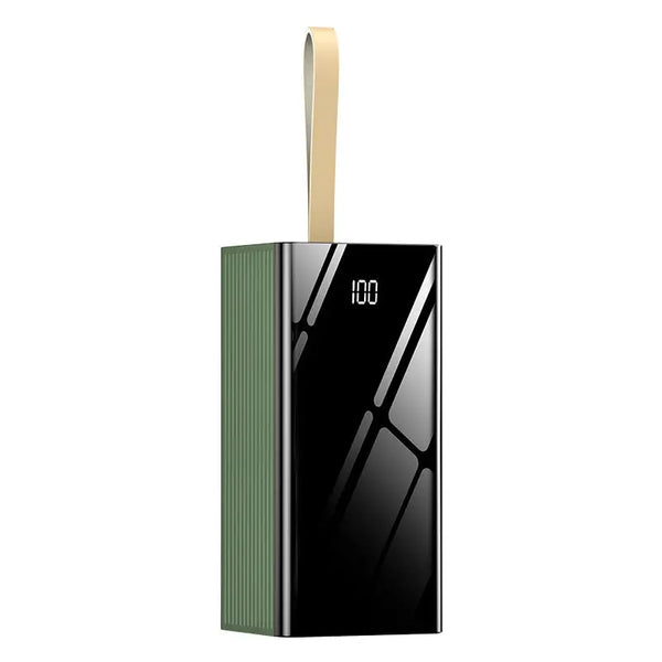 Outdoor 50000mAh Power Bank Station with a sleek design and charging indicator display.
