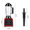 Heavy Crest Stainless Steel Silver Blender with dimensions and extraction functionality.
