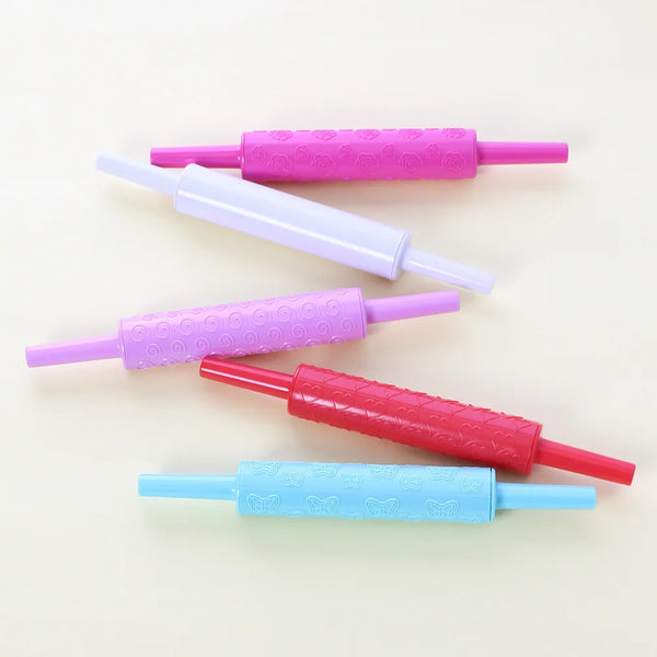 Embossing Colourful Baking Dough Rolling Pin