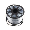 100m Heavy Duty Extension Cable Reel on a black spool, designed for extended outdoor electrical use.