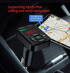 A9 Auto MP3 Player FM Transmitter with hands-free calling and voice navigation support.