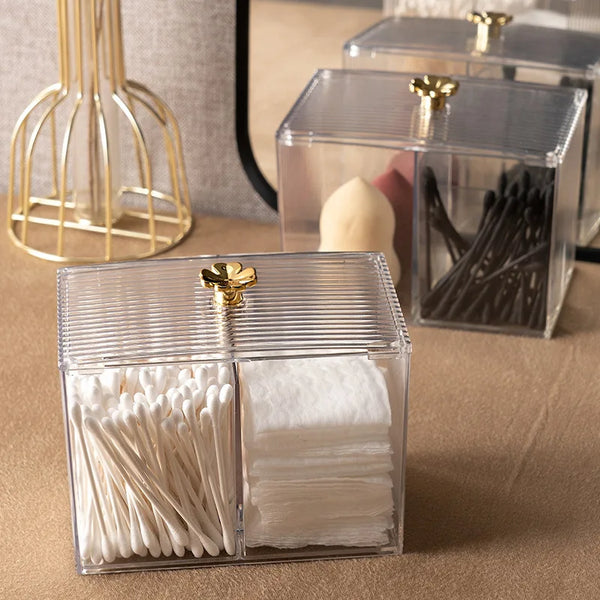 3Cotton Swab Balls Box Cotton Pads Holder Organizer
