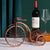 Retro Bicycle Wine Glass Holder and Fruit Basket Display Rack