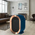Portable PTC Electric Fan Heater in a stylish living room setting with modern decor.