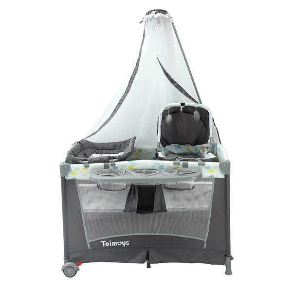 Luxury Crib Sleeping Nest Solid Crib with a cozy design and breathable materials for baby comfort.