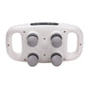 Top view of the Mini 4-Head Handheld Deep Tissue Massager showing four massage heads and control panel.