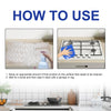 Instructions on using the Multi-Purpose Kitchen Cleaning Foam Set for effective cleaning.