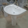 Free Standing Ceramic Pedestal Wash Basin