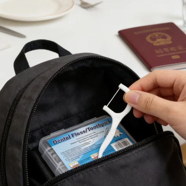 Disposable Dental Floss Picks 30 Pack