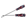 7-in-1 Magnetic Percussive Screwdriver Kit featuring durable handles and robust metal shafts for heavy-duty tasks.
