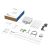 AX3000 Outdoor High Power Long Range WiFi Mesh Extender kit components including antennas and power adapter.