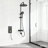 Modern Shower System Set with Handheld Spray installed in a modern shower setting with sleek fixtures.