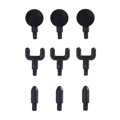 Professional Deep Tissue Muscle Massage Gun attachment heads set for customized massage therapy.