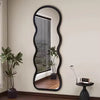Full Length Wave Shape Bedroom Wall Mirror