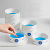Disposable Ashtray Cups for Home & Office Use stacked for easy ash disposal and convenience.