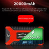 20000mah All in One Emergency Vehicle Jump Starter Pack with power indicator and design features.