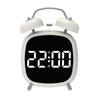Digital Loud Bell Alarm Clock with Snooze displaying time 22:00 on a classic design.