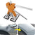 Portable Car Dent Puller Machine Full Dent Repair Kit demonstrating before and after repair results on a vehicle.