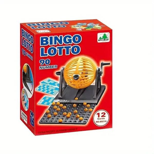 Deluxe Bingo Game with Spinning Cage and Lottery Balls