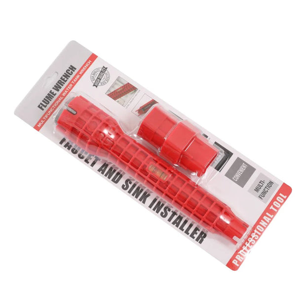 8-in-1 Multifunctional Plumbing Wrench packaging showing faucet and sink installer tools.