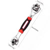 52-in-1 Multi-function Socket Wrench with red and black handle, measuring 25cm, ideal for tight spaces.
