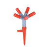 Garden Irrigation System with Adjustable 4-Arm Sprinkler for efficient watering in gardens and lawns.