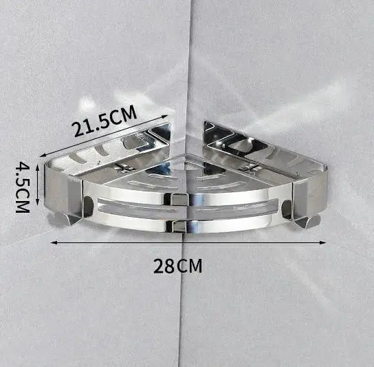 304 Stainless Steel Corner Bathroom Rack