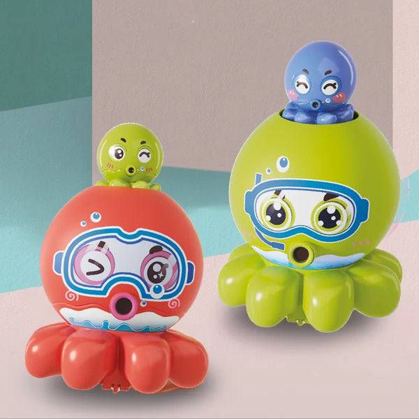 Cute Cartoon Animal Press & Release Fidget Toy featuring colorful octopus designs for stress relief and playful engagement.