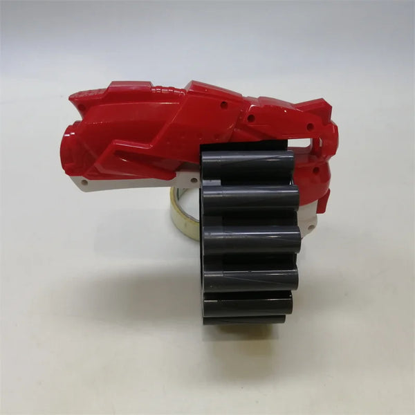 Manual Soft Bullet Toy Blaster with Rotating Drum designed for safe outdoor play.