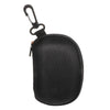 Ergonomic Anti-Slip Rubber Workout Grips compact case with zipper and carabiner clip for easy transport.