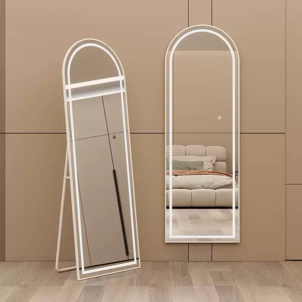 Smart Touch Arch LED Full Length Floor Standing Mirror