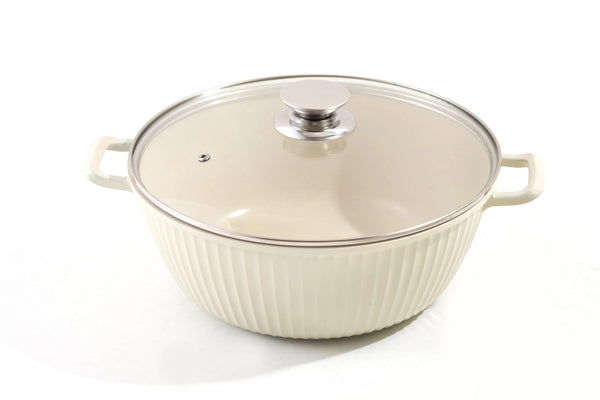  Non-Stick Aluminium Soup Pot with Glass Lid