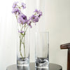 Tall Slim Glass Cylinder Vase for Table Decor