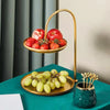 Nordic Style Light Luxury Double Layer Metal Lamp