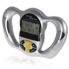 Handheld Digital BMI and Body Fat Analyzer displaying body metrics and health data