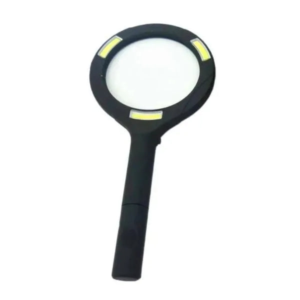 Handheld Magnifying Glass with LED Light for clear viewing of small text and details even in low-light conditions.