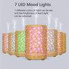 200ml Automatic Electric Plastic Aroma Diffuser displaying 7 LED mood lights and various colors.