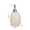 Home Decor Vase Luxury Hand Wash Soap Dispenser with a natural stone appearance and a sleek metallic pump.