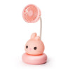Mini USB Cooling Fan with Night Light in a cute bunny design, ideal for keeping cool while adding a playful touch.