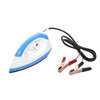 12V DC Solar Battery Electric Steam Iron with clips and cord for portable power use