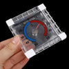 Indoor Outdoor Wall Window Dial Thermometer displaying temperature on a clear background.