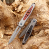 Stainless Steel Folding Survival Knife with G10 Grip
