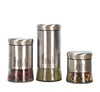 Stainless Steel Airtight Glass Storage Jar